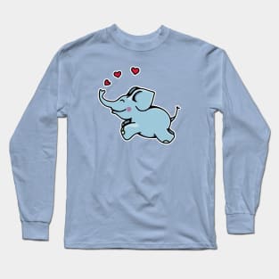 Elephant in Love Long Sleeve T-Shirt